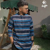 PROMO ATASAN PRIA TERMURAH // KEMEJA LONGLINE KUFFA LIMITED EDITION distro cowok kotak panjang