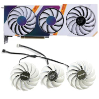 New 4pin 88mm 75mm for Colorful Geforce RTX 3080 3070 3060 Ti iGame Ultra OC White RTX3080 RTX3070 Graphics Fan