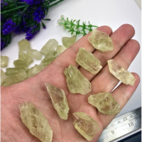Natural Rough Green Kunzite Crystals from Brazil / Top High Quality /Hiddenite Stone Kunzite Raw for