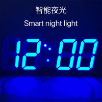【6090ins簡約臺式3D數字鐘LED電子時鐘壁掛式usb插電網紅立體夜光鬧鐘【北歐家居生活】