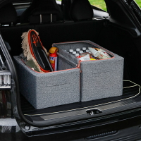 汽車后備儲物箱車載整理箱折疊收納箱置車內雜物箱玩具零食儲物筐
