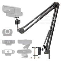 For Logitech Webcam C920 C922 C930e C930 C615 C 922 930 e 930e 920 615 Desktop Suspension Boom Arm Stand Scissor Mount Clamp