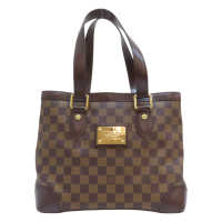 【二手名牌BRAND OFF】LOUIS VUITTON LV 路易威登 棕色 棋盤格帆布 Hampstead PM 肩背包 背帶變形 N51205