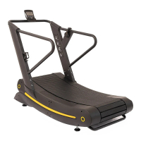 商用專業無動力弧形跑步機 黃色