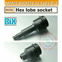 Hexlobe socket impact 9.4(E10) SQ.1/2\ merk BIX (Japan) BP410E"