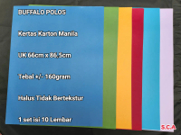 Kertas Karton Manila Warna Linen per roll 10 Lembar