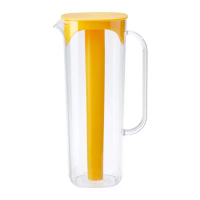 MOPPA 附蓋冷水壺, 透明/黃色, 1.7 公升