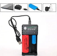 Promo Bmax Charger Baterai 2 Slot 14500 18350 18650 18500 26650 Li-Ion LED - BH-042100-02U Original 