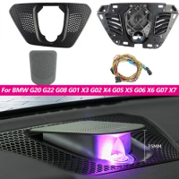 11 Colours LED Lifting Center Speaker Ambient light For BMW G20 G22 G08 G01 X3 G02 X4 G05 X5 G06 X6 G07 X7 Glow Horn Audio Cover