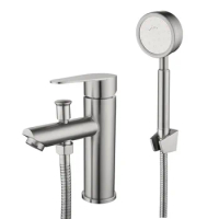 Sus 304 Washbasin Hot And Cold Faucet Multi-function Basin Mixer , G1/2 Interface Tap shower set Bidet