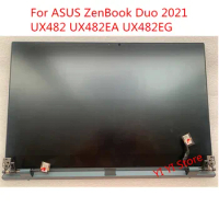 For ASUS ZenBook Duo 14 UX4100E UX482 UX482EA UX482EG UX4100EA Original FHD LCD Screen Assembly With Touch Upper Part