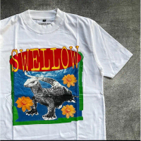Kaos SWELLOW Biawak Putih Cotton Combed 24s