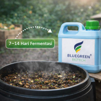 Kompos BlueGreen Biotech Bakteri Starter Organik Cair Dekomposer Alami Tercepat Kompos