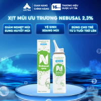 Dung Dịch Xịt Mũi Ưu Trương Nebusal 2.3% CPC1HN Giảm Nghẹt Mũi, Sổ Mũi 50ml