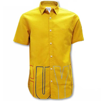 เสื้อเชิ้ตผู้ชายแขนสั้น DAC6206S0YEL1 เหลือง L