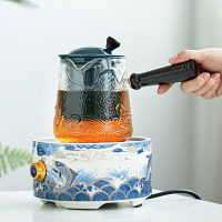 煮茶壺玻璃泡茶器電陶爐煮茶燒水壺茶具套裝煮茶器家用蒸汽煮茶爐