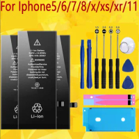 Zero-cycle High-quality Battery For iPhone 6 6S 7 8 Plus X XR Xs Max 11 Pro 12 12 Pro Max 12 Mini Mobile Phone Battery with Tool