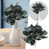 Flower Stems For Vase Water Velvet Phalaenopsis High Simulation Chinese Phalaenopsis Rose Buds Artificial Flowers