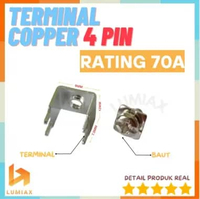 copper terminal post solder pcb rating 70a satu set dengan mur terminal 4pin