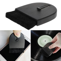 Wool Turntable Vinyl Records Cleaner Anti-Static LP Cleaning Brush Retractable Record Vinyl Dust Remover Brush for Vinyl Records