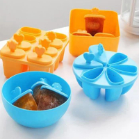 1Pcs Portable Ice Cream Ice Pops Mold Food Grade Popsicle Mould Ball Maker Baby DIY Food Supplement Tools Fruit Ice Cream Mold