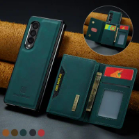 Anti-Drop Business Leather Phone Funda Case for Samsung Galaxy Z Fold 4 5G Fold4 Fold3 Fold 3 Shockproof Card Slot Coque