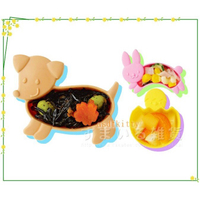 asdfkitty*日本ARNEST 小狗小兔小雞矽膠便當菜隔盒-可微波-手工皂.巧克力.果凍-日本正版商品