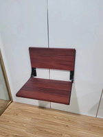 【麗室衛浴】天然櫸木椅 G-052 適合 蒸氣、淋浴專用摺疊淋浴椅可承受130公斤 (鉻)