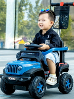 兒童電動越野車吉普四輪沙灘車男女寶寶充電遙控玩具車可坐人童車