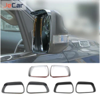 Car Rearview Mirror Frame Rain Eyebrow Rainproof Decoration Stickers For Dodge RAM 2018+ Auto Exterior Parts Accessories