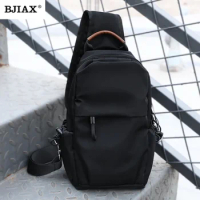 BJIAX Chest Bag Men Fashion Brand Chest Backpack Large Capacity Casual Waist Pack New Shoulder Bag Sports Crossbody Bag Men Bag
