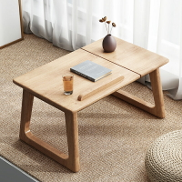 實木床上小桌子飄窗可折疊電腦桌家用陽臺矮桌日式榻榻米小茶幾桌