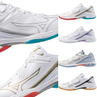 【MIZUNO 美津濃】WAVE CLAW 3 男款 寬楦 羽球鞋(71GA2443 24 25 28 29 白藍紅 白藍 白紫 白黑)
