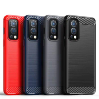 For OnePlus Nord 2 5G Case OnePlus Nord 2 CE N200 N100 N10 5G Cover Shockproof TPU Carbon Fiber Phone Case For OnePlus Nord 2 5G