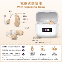 Cross-Border Intelligent Noise Reduction Hearing Aid for Elderly, Behind-the-Ear USB Rechargeable So