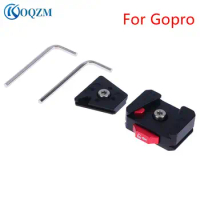 Quick Release Mount Plate Board Anti-shake Clamp V Port for Gopro11 for Insta360 for OSMO Action Camera Gimbal Tripod DSLR Cage