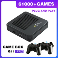 G11 Pro Game Box for PS1/Saturn/Sega/DC Emulator Console 61000+ Retro Games with Wireless Controller 4K HD TV Video Game Console