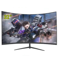 32 inch LCD Curved Monitors Gamer 75hz 1920*1080p HD Gaming Displays Computer Monitor for Desktop HDMI Compatible Monitors PC