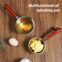150/300ML Stainless Steel Mini Sauce Pan Cooking Pot Pot Stainless Pour Spout,Stainless Steel Hot Oi