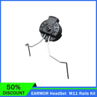 in Stock EARMOR HeadSet M11 Rails Adapter Attachment Kit Tactical Headphone Adapter for ARC Rail Adapter Helmet Accessories