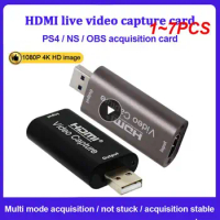 1~7PCS HDMI-compatible Video Capture Card Streaming Board Capture USB 3.0 1080P Card Grabber Recorder Box for Game DVD