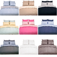 【LUST】素色簡約 四件組含鋪棉被 100%純棉/精梳棉床包/歐式枕套 /被套 台灣製造