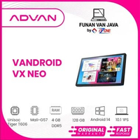 ADVAN VANDROID VX NEO BLACK Unisoc Tiger T606 Octa-Core/4GB/128GB/Dual Nano SIM HYBRID/Android 14.0/