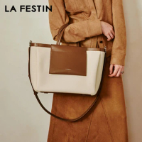 LA FESTIN Original Women's Bag Large-capacity Handbag Shoulder Bag Leather Crossbody Bag 2024 New Luxury Brand Bag