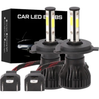 2PCS New 4 Sides LED 6500K H11 H4 H7 H8 H9 9004 9005 9006 9007 Car LED Headlight Bulbs Auto Led HB3 HB4 HB5 Headlamps 12V 6000K