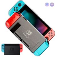 Nintend NS Switch Shell Protective Hard PC Glitter Case For NintendoSwitch NX Cases Colorful Back Cover Shell w Free Caps