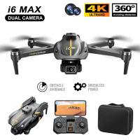 【New】i6 Max Drone 4K Camera Night Vision Obstacle Avoidance Brushless Motor 150 Adjustment Camera Au