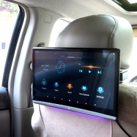 Car Headrest Monitor 12.5 inch IPS Touch 4K 1080P HD Android 9.0 WIFI Bluetooth USB SD HDMI FM RAM 2GB/16GB ROM APP Download