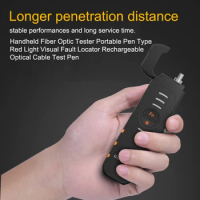 Visual Fault Locator, Fiber Optic Tester Pen, VFL Red Laser, Optical Fiber Optic Light, 5-30MW