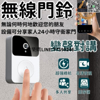 【歡樂購】【現貨】無線門鈴 門鈴 呼叫器 無線電鈴 雙向語音  智能門鈴 家用無線門鈴 夜視可視 電子眼監控 手機遠程高清